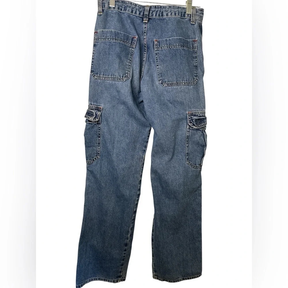 Vintage Action West Cargo Denim Blue Jeans